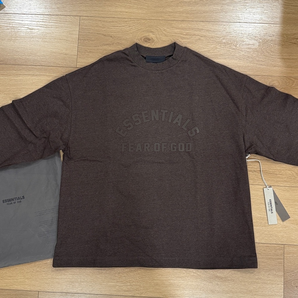 Fear of God Essentials Long Sleeve T-Shirt Brown